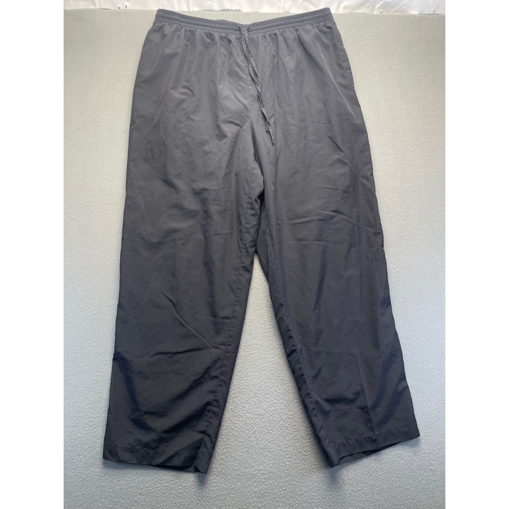 Koret Sport‎ Women Athletic Pants Black Polyester XL Relaxed Windbreaker Track
